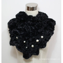 Lady Faux Fur Fashion Schal mit Perlen (YKY4365A-1)